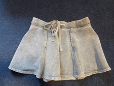 Vanilla Star Mini Skirt Light Washed Denim Look with Under liner Small