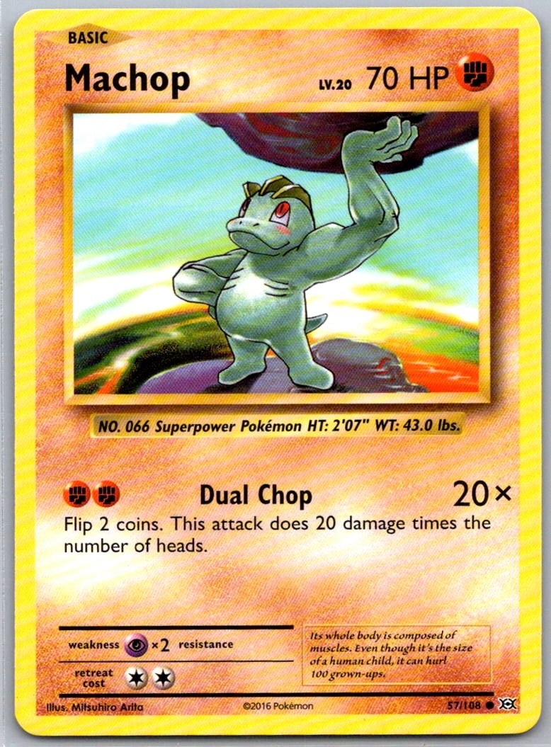 Machop 57/108 XY - Evolutions Common Normal NM