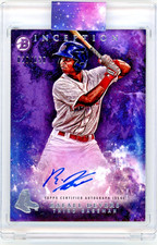 2016 Topps Bowman Inception Purple - Rafael Devers Prospect Auto /150  Red Sox