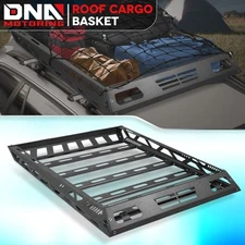Roof Top Mount Basket Cargo Rack Storage Carrier w/Wind Fairing 47" X 36" X 5"