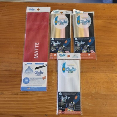 Genuine 3Doodler Start Pen Plastic Refills Eco Mix White Red 97 Total 