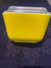 Vintage 50's, Pyrex 501 B Yellow, 1.5 Cup Refrigerator Dish W/Lid