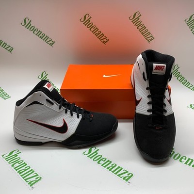 Nike Air Quick Handle 472633 102 White Black Basketball Sneakers Shoes Mens 10