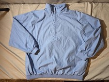 Mens Blue FIELDGEAR Lined Pullover Windbreaker Jacket Large