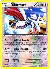 Skarmory - 69/108 - Rare - Reverse Holo LP, English Pokemon Roaring Skies