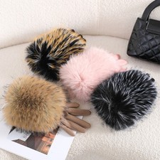 Women Faux Fur Trim Gloves Winter Driving Touchscreen Fleece Lined Gloves Warm