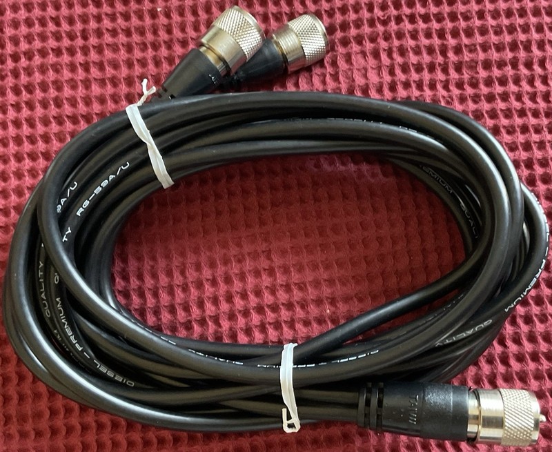 Diesel Premium Antenna Co-Phase Coaxial Cable 8 Feet Per Side RG59AU