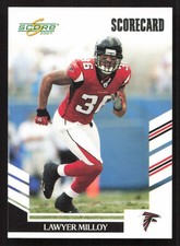 2007 Score Lawyer Milloy Scorecard #/750 SN #77 Card
