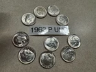 10 1963 P Silver Dimes UNC
