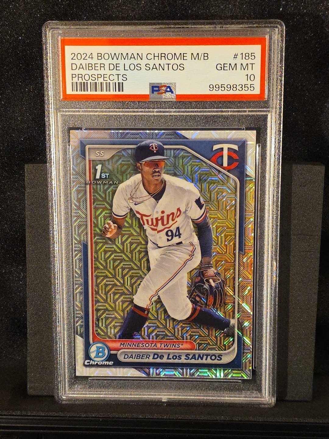 2024 Bowman Chrome - Prospects Daiber De Los Santos #BCP-185 Mojo Refractor (RC)
