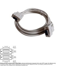 Cable Serial RS-232 DB9 DB 9-Pin Male Male RS232 10FT Straight-Thru
