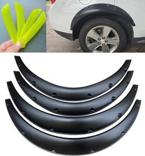 2 83CM 89CM Universal Car Fender Flares - 4-Piece Set Flexible PP Matte Black