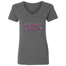 An Angels Dream Graphic - Atlanta Hoops Inspired Ladies' V-Neck Tshirt
