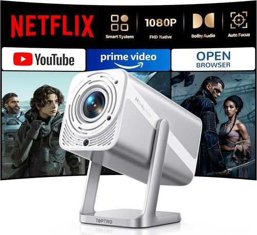[Netflix-Licensed/Auto Focus/360°Adjustable 4.574.8*9.45, Silver