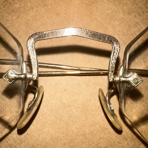 Vintage Glasses Spectacles Welflex Gold Complete W/ Orig. Hard Case Bechtold S D - Picture 4 of 18