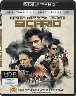 Sicario [New 4K UHD Blu-ray] 4K Mastering, 2 Pack