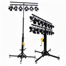 2pcs Lighting Heavy Duty Truss LED Lighting System,5.91-22.9ft Crank Up Stand