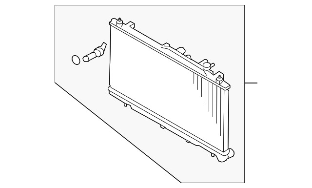 Genuine Subaru Radiator Assembly 45111AJ05A