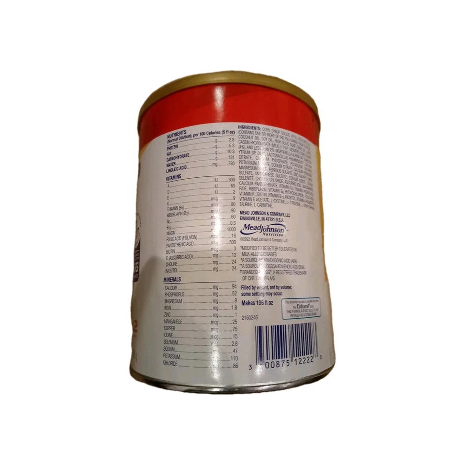 *2026-11-1* Fórmula hipoalergénica para bebé Enfamil Nutramigen con hierro, lactosa Foto 2 de 3