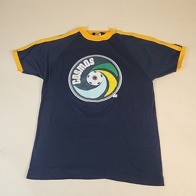 Champion New York Cosmos Soccer Club Pele '80s Vintage Ringer T