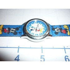 Disney Mickey Mouse Blue Kids Time Teacher Watch Colorful Character Strap