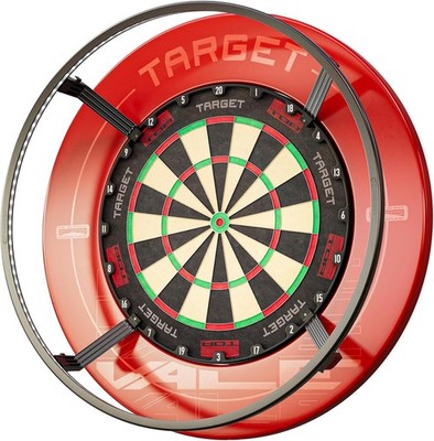 Target Darts Corona Vision Dartboard Lighting System, Black Frame | White LED