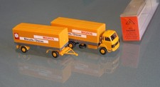 █► Saurer D290 F MIGROS MIDOR Pritschenzug Remorque Roskopf #423 1:87 OVP