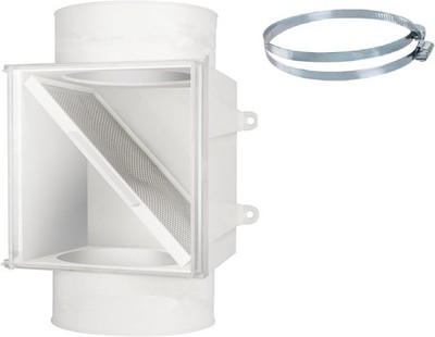 Dryer Duct Lint Trap, Extra Heat Dryer Saver,Accommodates 4'' Transition Ducts,1-
