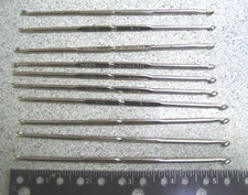 10 New steel Crochet Hooks