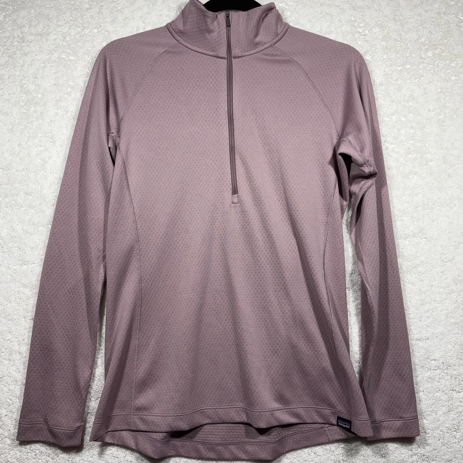 Patagonia Capilene Midweight 1/4 Zip Baselayer Women's M Mauve Pink Gorpcore