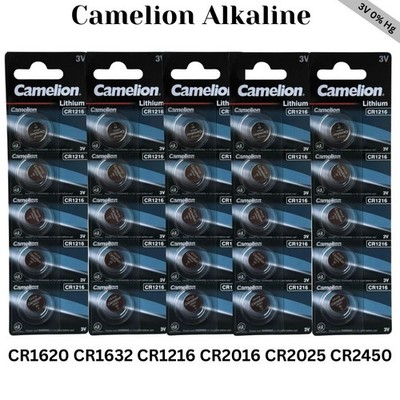 5x Camelion Ultra Lithium 3V CR2450 CR2025 CR2016 CR1632 CR1620 CR1216 Batterie