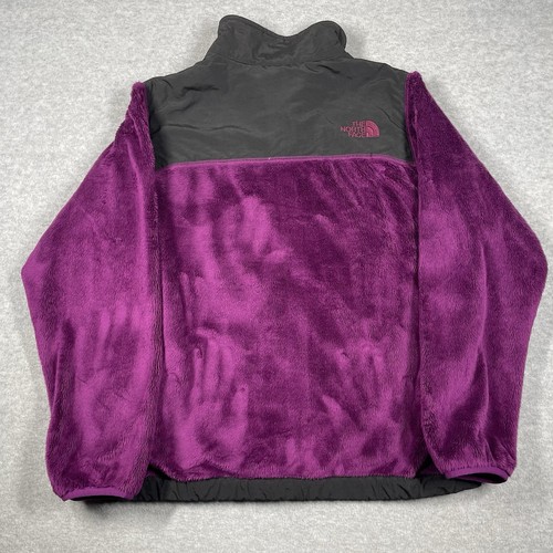 The North Face Jacket Girl Large Purple Long Sleeve Denali Fleece Jacket Zip - Picture 14 of 16