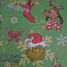 The Grinch Christmas Wrapping Paper 4m kids adults christmas