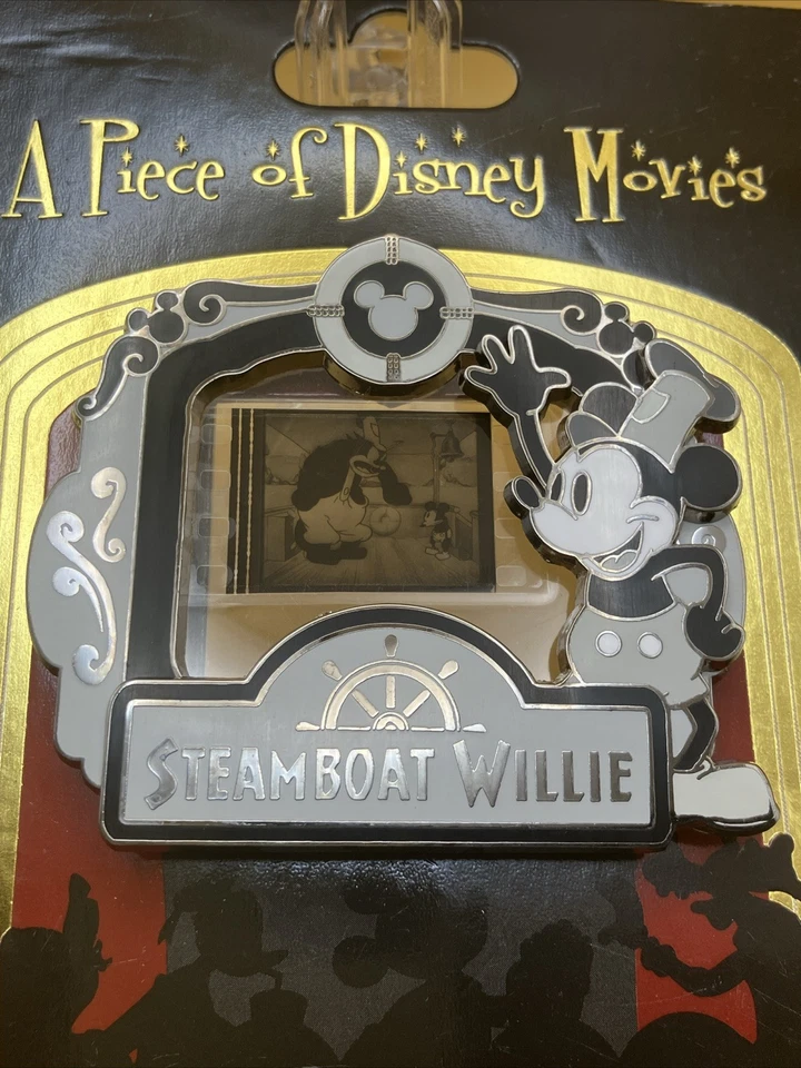 Disney Piece of Disney Movies-Steamboat Willie Pin-LE 2000 (Amazing Movie Scene) - Image 3 of 4