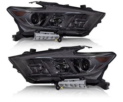 2016-2018 Nissan Maxima S/Sl/Sv Projector Headlight Housings Pair Smoked