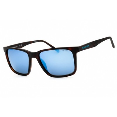 Nautica Men's Sunglasses Matte Dark Tortoise Rectangular Shape Frame N6259SN 206
