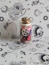 Mini Witches Spell Bottle/Talisman For Love And Happiness