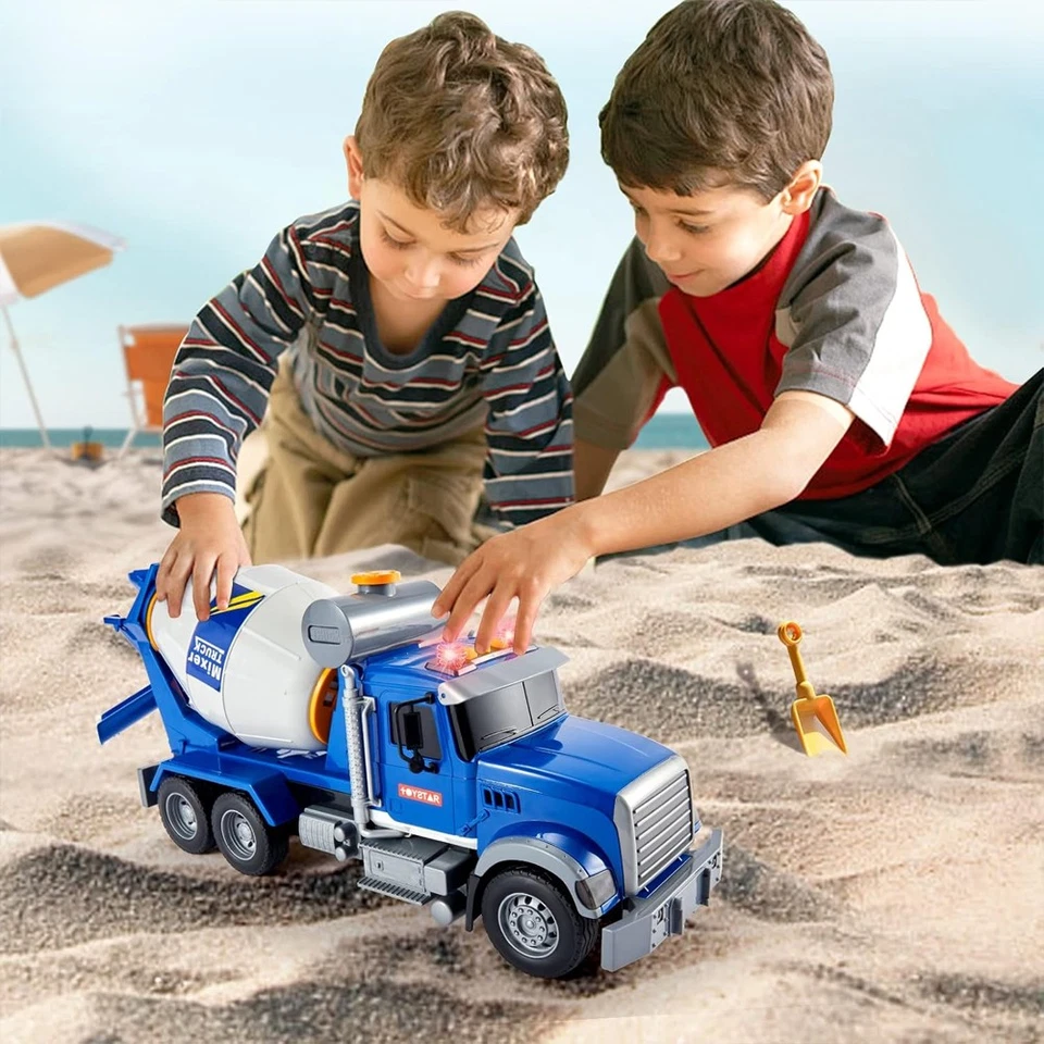 Betoniera Camion Giocattolo per Bambini con Luci e Suoni Realistici Idea Regalo - Immagine 2 di 4