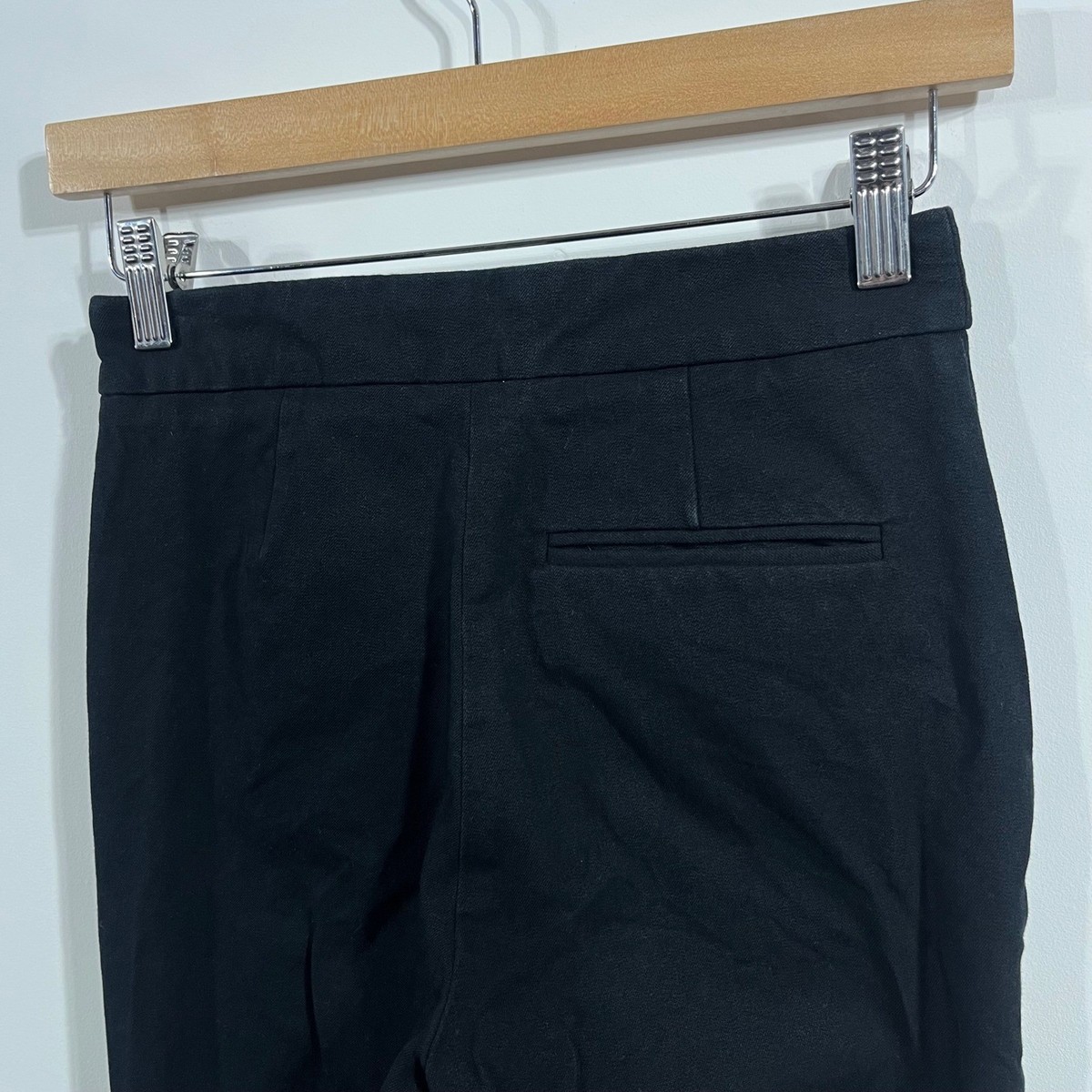 Sezane Trousers Black High Rise Slim Tapered Leg Pants Womens 0 Capsule Classic View 5