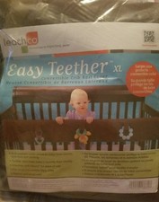 Leachco Easy Teether XL - Crib Rail Cover For Convertible Cribs - brown