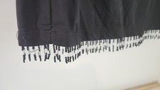 Vintage AGB Byer California Skirt Womens M Black Beaded Goth Y2K 90s D26