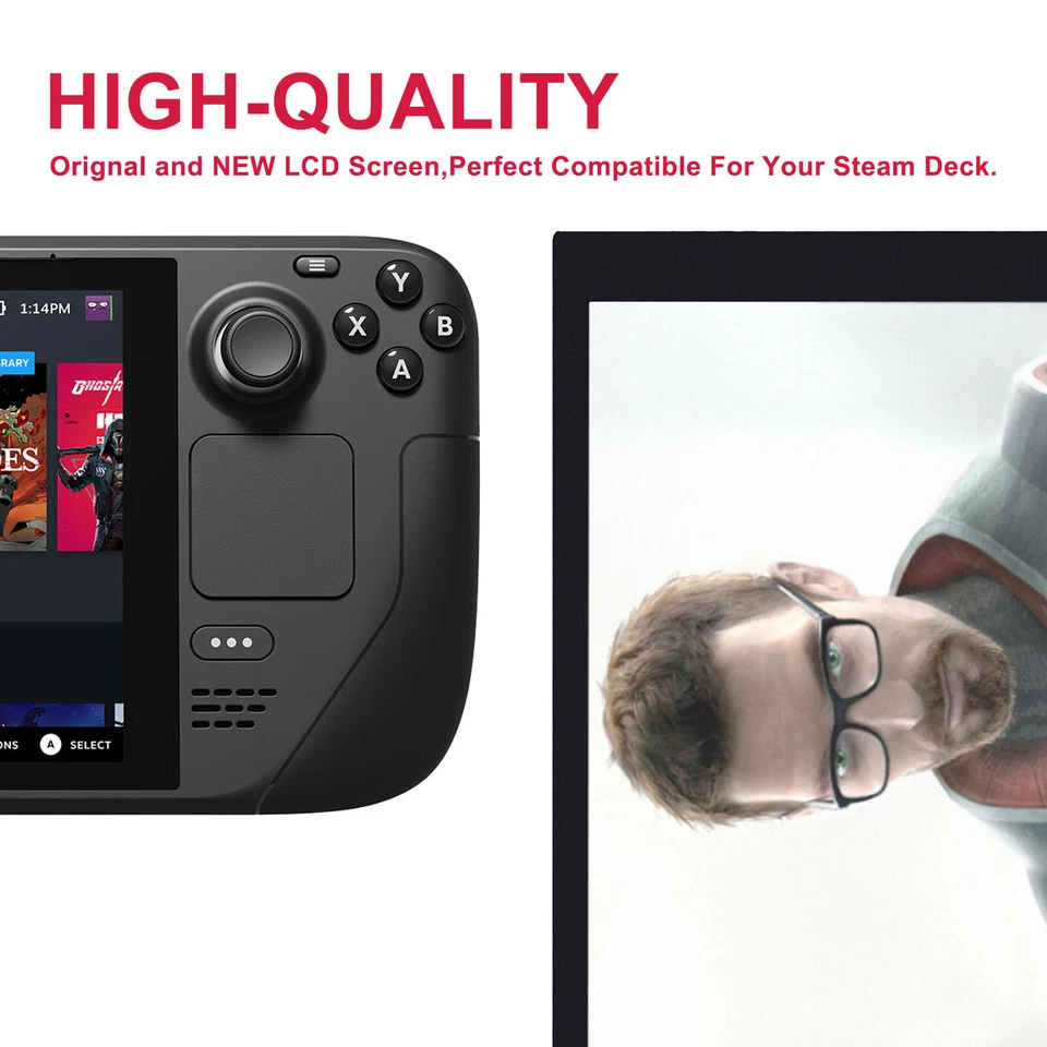 OEM LCD Display Touch Screen Digitizer Assembly Replacement For Valve Steam Deck - Image 3 of 3