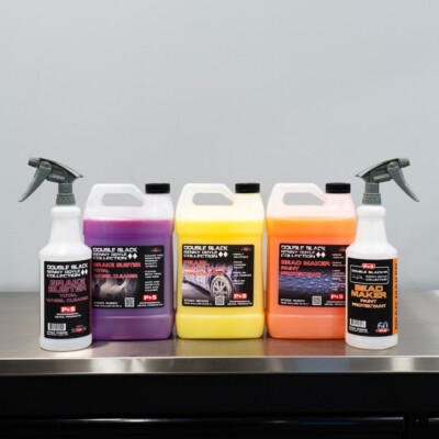 P&S Double Black Car Wash Kit - Pearl Shampoo Brake Buster Bead Maker