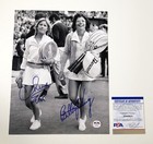 Billie Jean King and Chris Evert Signed 8x10 Photo 3 PSA/DNA COA