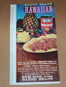 1962 print ad - B&M Baked Beans Hawaiian - Burnham ...