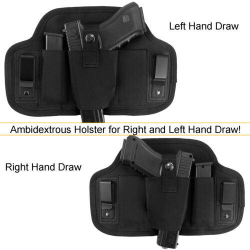 IWB Dual Clip Soft Tactical Pancake Holster for Taurus G2/G3/G2C/G3C/PT111/PT140 - Picture 2 of 12