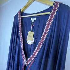 Umgee Blue Open Shrug Kimono Dolman Sleeve Size M/L NWTs