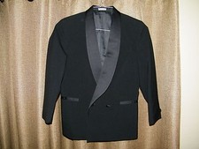 Boys Black Tuxedo Prom Jacket Wedding Neil Allyn Preowned Men's Teen Size 4