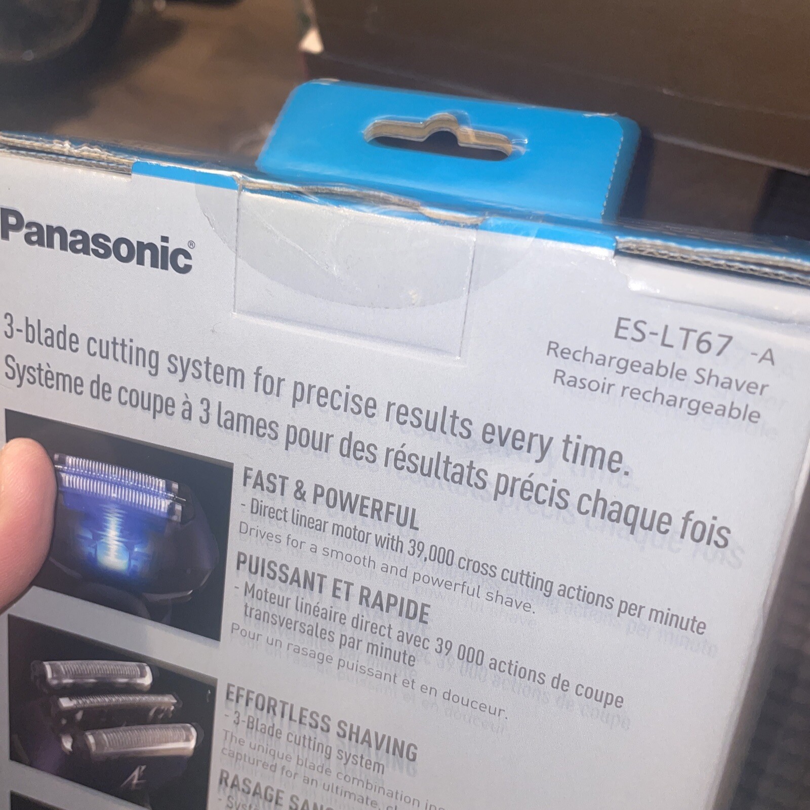 Panasonic ARC3 Electric Razor for Men W/ Pop-Up Trimmer, Wet Dry 3-Blade - NEW