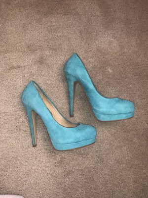 teal blue shoes heels